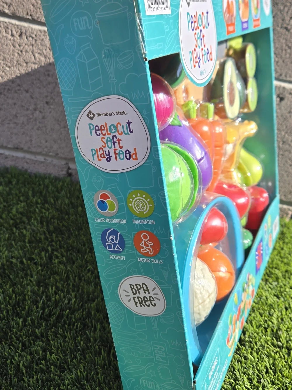 Peel & Cut Soft Play Food Set - Multicolor NEW